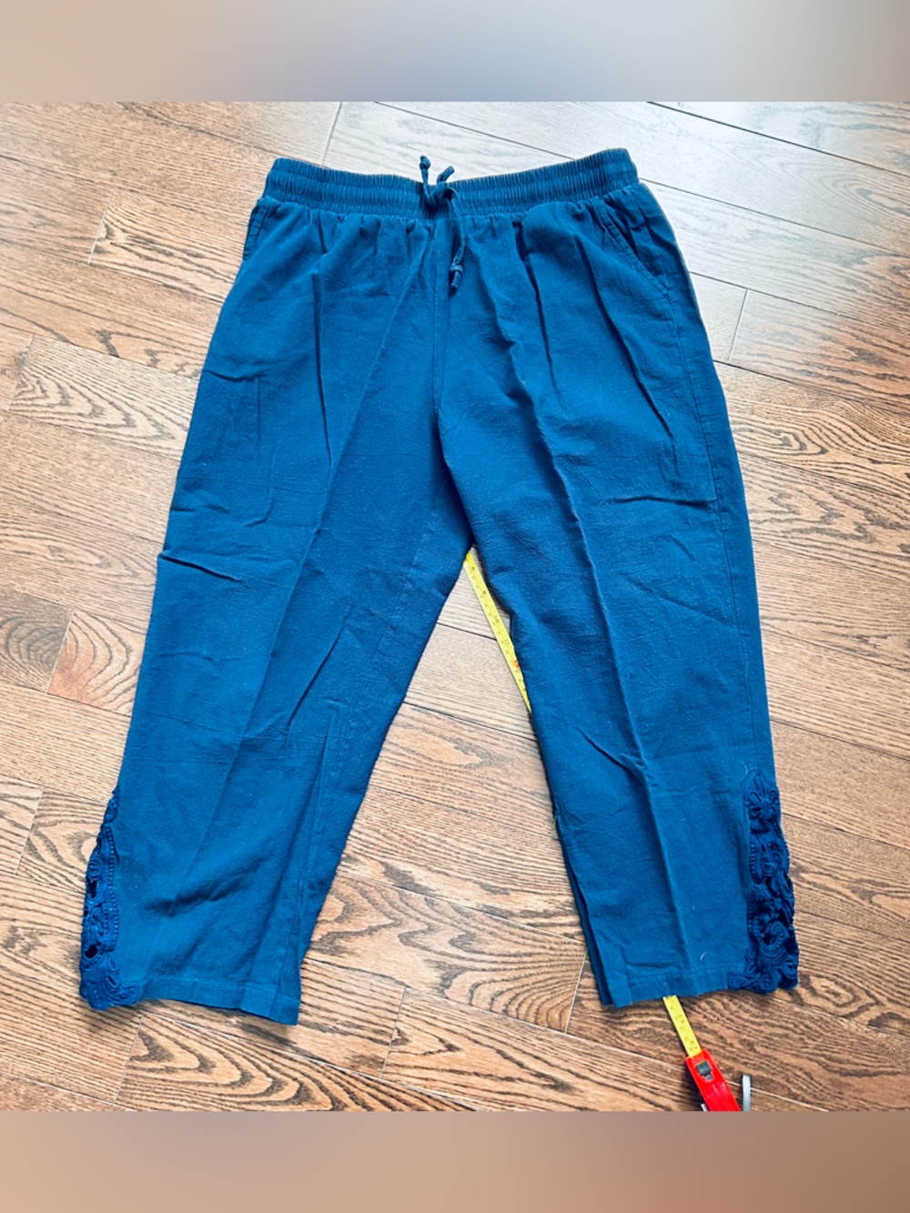 Cotton Blue Pants